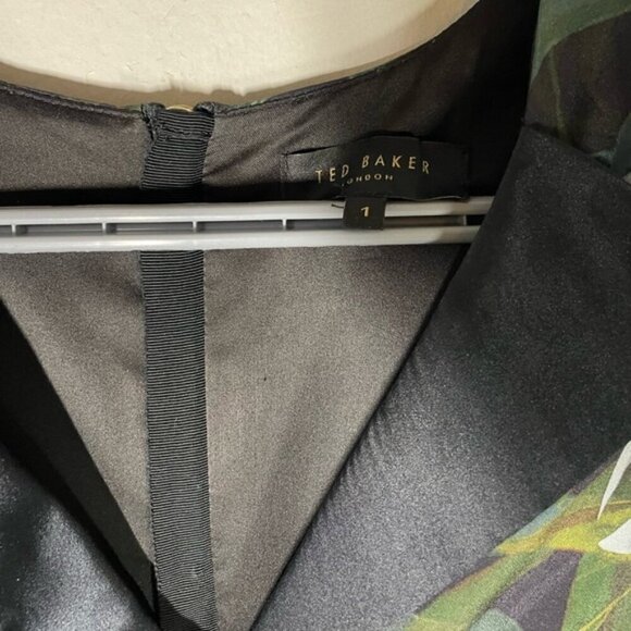 Ted Baker London Hailia Twilight Tropical Floral Print Dress size 1 - Picture 5 of 8